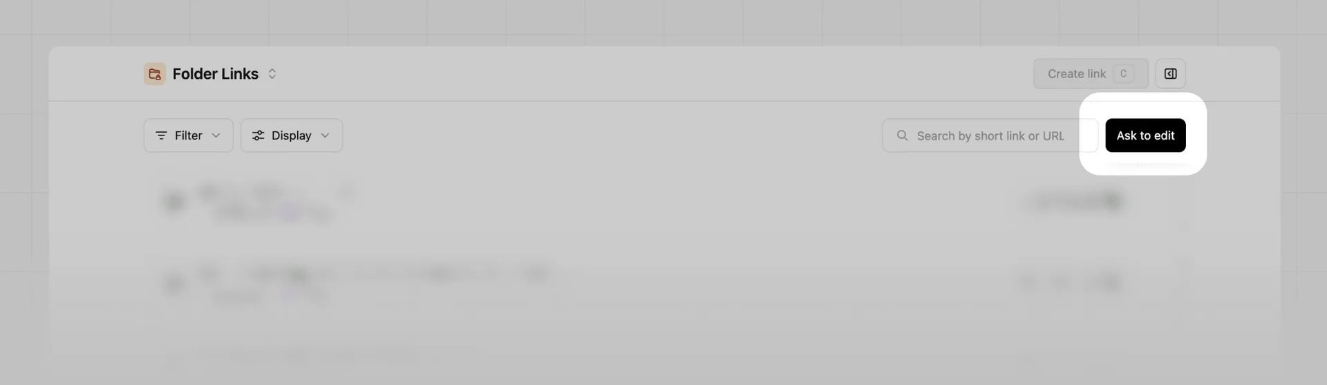 Request edit access folder